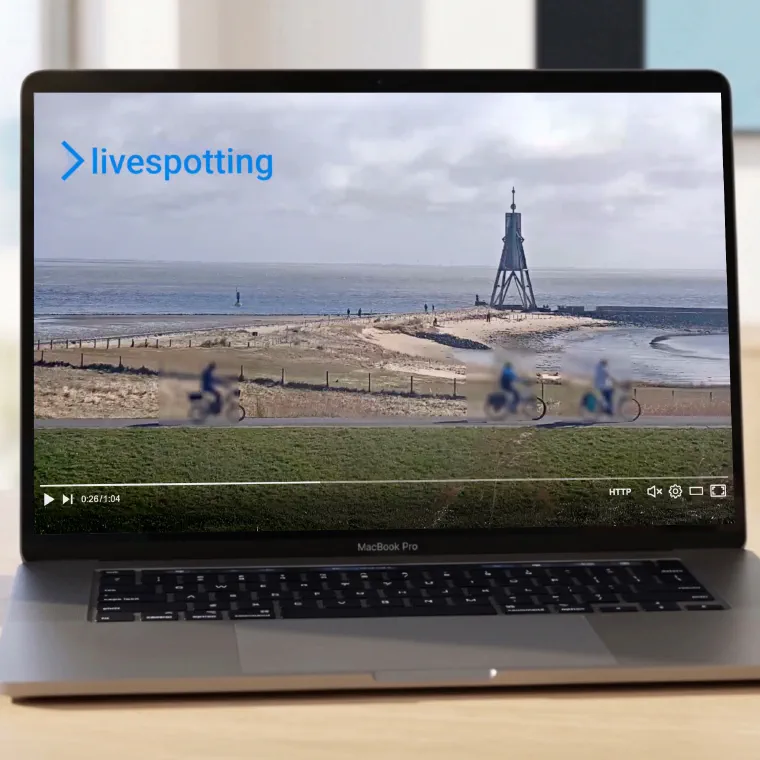 Echtzeit-Anonymisierung von Gesichtern und Kennzeichen im livespotting Player